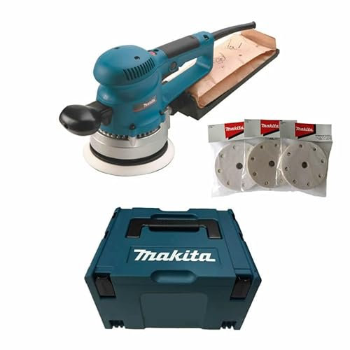Ponceuse excentrique 310W 150mm avec 30 accessoires dans coffret Makpac - MAKITA BO6030JX