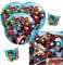 Procos Marvel Mighty Avengers 36 Piece Party Set - Plates Cups Napkins for 8 Children