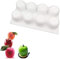 3D-Apfel-Silikon-Form mit 8 Mulden, Form für Kuchendekoration, für französische Mousse-Nachtische, Kuchenform, Cupcake-Backform, Silikonform für Mousse, Backform, Backmatte, 29 cm x 17cm x 6 cm