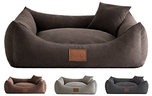 Leo4dog. Sofa Sun. 6 Größen, 4 Farben. Hundebett, Hundekissen, Hundesofa,Hundekorb. (80x60, Graphit)