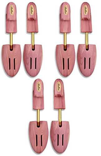 Stratton MEN'S CEDAR SHOE TREE 3-PACK (for 3 pairs of shoes) (X-large, 3 Pairs, Full Toe)