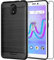 ebestStar - Hülle für Wiko Jerry 3, Silikon Handyhülle Cover, Carbon Fiber Texture Schutzhülle, Schwarz + Panzer Schutz Glas