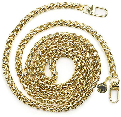 Jalouza Extrakordel für Handykette, Lanyard, Schlüsselband - Kette, PPM-Kordel - Made in Berlin, Maße 165cm x 0,6cm (Kette Zopf in Gold)