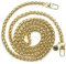 Jalouza Extrakordel für Handykette, Lanyard, Schlüsselband - Kette, PPM-Kordel - Made in Berlin, Maße 165cm x 0,6cm (Kette Zopf in Gold)