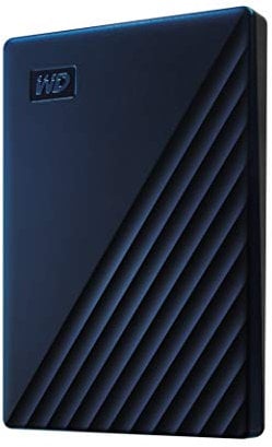 WD - Hard disk portatile My Passport per Mac da 2 TB con protezione password, colore: Blu notte