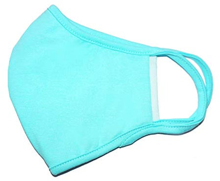 Weri Spezials Gesichtsmaske Mundmaske Maske, Bandana,Multifunktionstuch, Staubmaske - Mund-,Atem-,Staub-,Luft-,Gesichttuch,Mund-und Nase- Maske. Für Wandern Sport und Freizeit (M, Türkis)