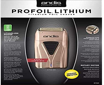 Andis Profoil Lithium Plus Folienrasierer Roségold 17225 Kupfer Elektrischer Rasierer UK Version