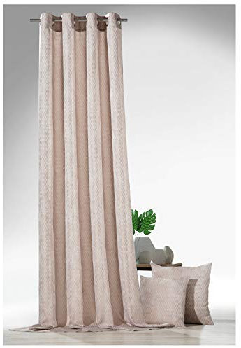 heimtexland ® Modern Orient Vorhang Marokko Zwiebel Gold Ösenschal 245x140 cm Typ705