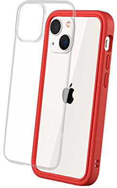 RhinoShield Coque Compatible avec [iPhone 13 Mini] | Mod NX - Protection Fine Personnalisable avec Technologie Absorption des Chocs [sans BPA] - Rouge