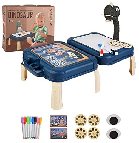 Skrskr Projektions-Zeichentisch für Kinder, Projektions-Zeichentisch mit Licht und Musik verfolgen und zeichnen, Smart Projektoren Sketcher Schreibtisch Maltafel für Jungen Mädchen im von 3-8