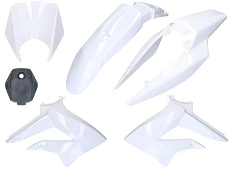 Verkleidung Kit komplett weiß für Derbi Senda 2011-, Gilera RCR, SMT 2011-