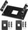 OLRWSLG 3 soportes de montaje de ventilador de CPU AMD de plástico AM4 con tornillos para placa base AM4 AMD B350 X370 A320 (negro)