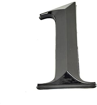 3D-Hausnummernschild, 7 cm, schwarz, selbstklebender ABS-Kunststoff-Aufkleber mit 3 m Kleber auf der Rückseite, modernes Türnummernschild, Zuhause, Outdoor, Hotel, Adressziffern, Schild für Hof