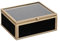 Atmosphera - Boîte à bijoux Penelope - métal et velours - noir - 10x4-2 cm