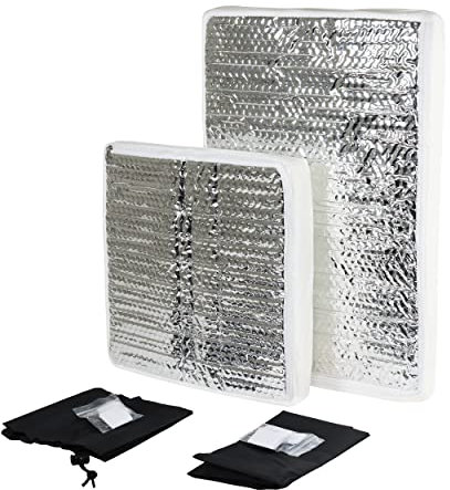 Dumble 2 große RV-Lüftungsisolator-Kissen – 35,6 x 35,6 cm und 35,6 x 55,9 cm für Anhänger, Camper, Dusche, Dachfenster, Wohnmobile, Lüftungsabdeckungen für Dach