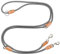 Leisegrün Hundeleine große Hunde | Führleine 3m verstellbar mit 2 Karabiner | 3 Meter lang x 1,1 cm | Nur 300 g | Modell Devon | Grau