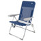 Aktive 62661 - Schmaler, klappbarer Strandstuhl, 6-fach verstellbare Liegeposition, Anti-Roll-Funktion, marineblau, Maße 47 x 60 x 94 cm, Material: Aluminium, langlebig, maximales Gewicht 110 kg.
