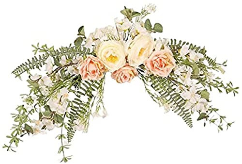 Duiaynke Simulation Rose Blume Girlande Dekoration Hochzeit Bogen Blumen Girlande Fenster Tisch Mittelstücke Party Dekoration