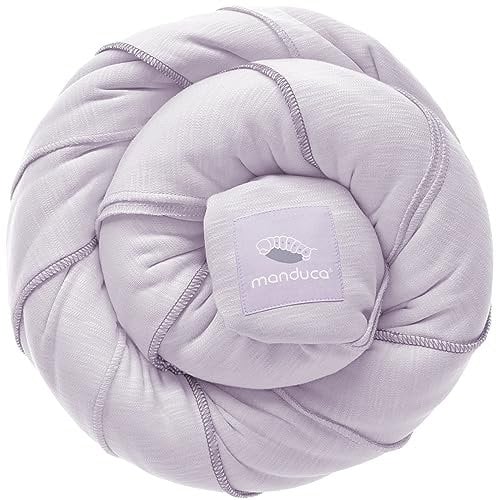 manduca Sling - Babytragetuch - Elastische Babytrage für Neugeborene von der Geburt bis zu 15 kg - Bio-Baumwolle - GOTS zertifiziert,Monochrome Lavender
