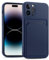 CoolGadget Card Case für iPhone 15 Pro, TPU Schutzhülle mit Kartenfach und erhöhtem Kantenschutz, Blau
