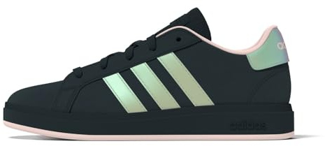 Adidas Unisex Kinder Grand Court Lifestyle Lace Tennis Shoes, AURINK/IRIDES/CLPINK, 37 1/3 EU