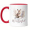 Hey!Print It's a winterful life Tasse Rot Winter Hase Schnee Weihnachten Geschenk
