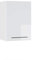 Vicco Badschrank Fame-Line, Badezimmermöbel, Weiß Hochglanz/Weiß, 50 x 72 cm