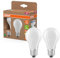 Osram Lampada LED LED Superstar Classic A 100 dalla classica forma a lampadina in vetro smerigliato, 7,2 W, 1521 lm, attacco E27, 2700 K per luce bianca calda, EEK A, diametro 60 mm, confezione da 2