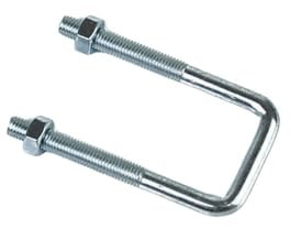 Morsetto quadrato zincato in acciaio al carbonio/Morsetto a U ad angolo retto/Bullone a U/Vite ad angolo retto/Morsetto quadrato/Morsetto a fibbia M12-M14(1pcs M12x81x300)