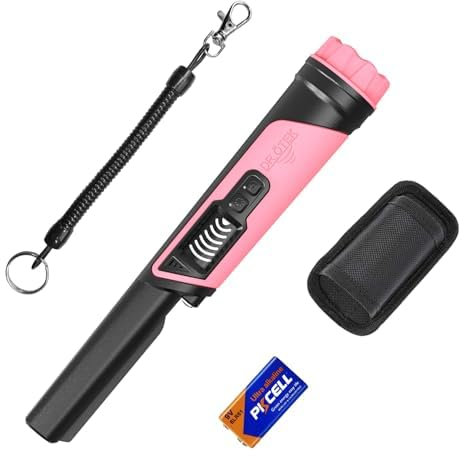 DR.ÖTEK Pinpointer Metalldetektor Klein, IP68 Vollkommen Wasserdichtes Handheld Pin Pointer mit Holster, LCD-Bildschirm, Innovative Störungsunterdrückungsfunktion