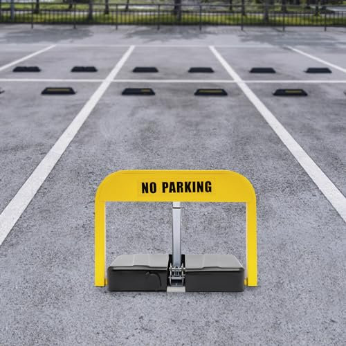 GAOUSD Barriera Parcheggio Archetto Parcheggio Automatico Barriera Parcheggio con Telecomando E Chiave Blocco Parcheggio,Adatto per Parcheggio, Hotel, Edificio Per Uffici