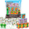 Minecraft 20-Piece Party Favor Boxes with Stickers, Tattoos and Stampers for Kids Birthday Party | Minecraft Party Supplies and Decorations