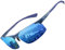 DUCO Herren Polarisierte Sonnenbrille mit Metallrahmen und Kohlefaser Brille Beine Männer Sonnenbrillen Sportbrille Fahrerbrille UV400 CAT 3 8277 (Matte Blau Rahmen Blau Temple Revo Blau Linse)