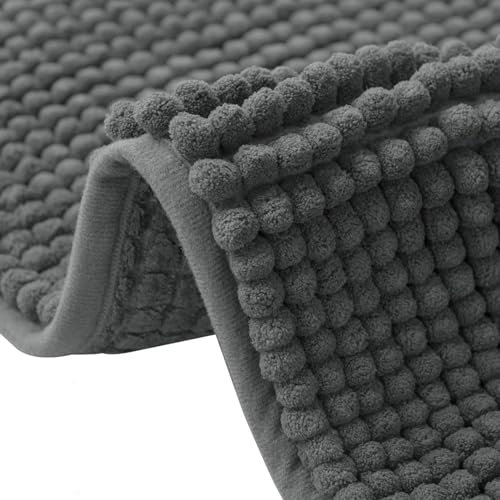 flintronic Tappeto Bagno Antiscivolo in Ciniglia, Tappeto Bagno in Microfibra, Tappetino da Bagno Antiscivolo e Morbido, Tappeto Bagno Ciniglia, Tappeto Lavabile in Lavatrice, 50 x 80 cm