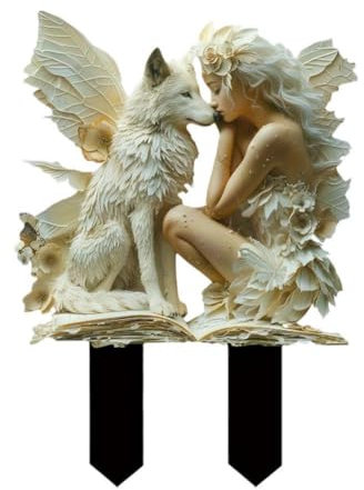 Generisch Bohemian Feen-Blumentopf Dekoration Fairy Planter Statue Fairy Outdoor Lawn Garden Pot Flower Garde Q1z7 Pots Dekoration Flower 21 x 30 cm Acryl Indoor Outdoor