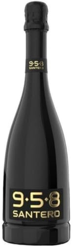 Bottiglia Santero 958 - Bottiglia Grande da 750 ml Vari Colori e Sfumature di Gusti aperitivo Veneziano (Extra Dry Glam Black Millesimato)