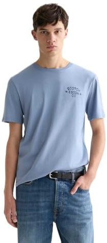 Scotch & Soda Herren Left Chest Artwork T-Shirt T-Shirt (1er Pack)