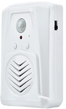 XUXHOU Bewegungssensor Alarm MP3 -Türklingel, Infrarot -Induktions Türklingel für Heimsicherheitssystem, Zum Schutz des Familienschutzes, weiß