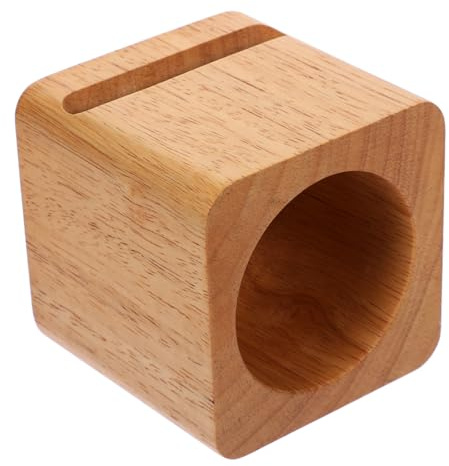 TOGEVAL Supporto per Smartphone in Legno Marrone, Cubo, per Cellulare | Amplificatore Passivo Naturale, Uso Indoor e Outdoor, Design senza Dispositivi Elettronici