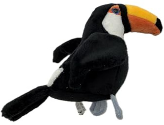 Cornelißen Tukan Kuscheltier Kuscheltier Specht Vogel Höhe 14 cm Schwarz Plüschtier Stofftier Kinder Geschenk