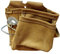 bauCompany24 Werkzeugtasche, Spaltleder, 2 Taschen, 1 Halter, 1 Schlaufe