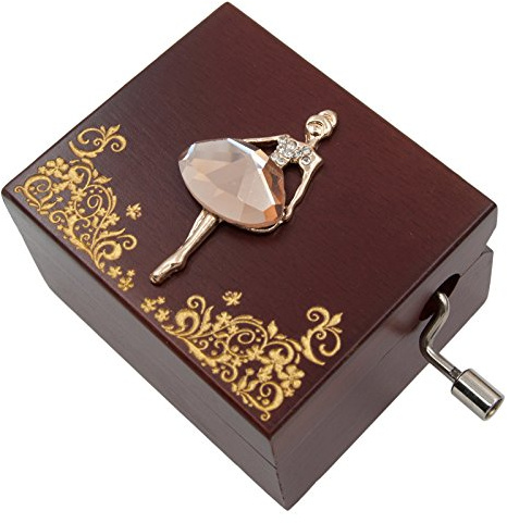 Wingostore Mini Handcrank Music Box Tune of Happy Birthday(Ballerine)