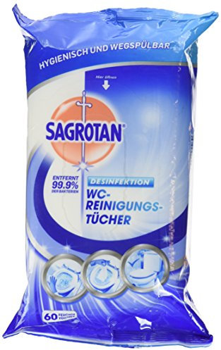 Sagrotan WC Reinigungstücher, 60 Stück