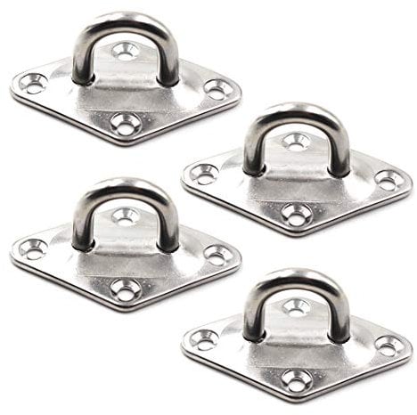 SeeRaphee Anclaje para montaje en pared de techo Ancla resistente Acero inoxidable 304 1/4 6mm (4 Pezzi)