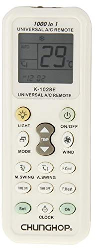 CHUNGHOP K-1028E 1000 en 1 Control Remoto Universal de A/C con Linterna