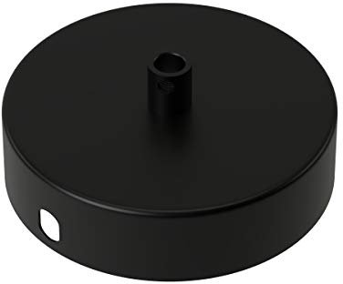 CALEX Creations Deckenplatte, 10cm, 1 Verbindungspunkt, Pendel Leuchte zusammenstellen, Schwarz