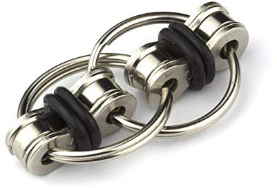 Dekomprimierung Ketten-schlüsselring Fidget Schlüsselanhänger Kette Schnalle Entlastet Druck Spielzeug Metall Hand Spinner-Spielzeug