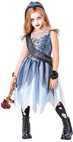 Rubie's Official Miss Halloween, Gothic Bride Prom Queen Halloween Childs Costume