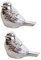 F Fityle 2 X / 2,95x1,77x1,97 Kleine Vogel Figur Ornamente Tier Modell Geschenk Für Statue Dekorative