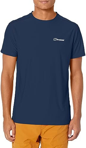 Berghaus Men's 24/7 Short Sleeve Crew Tech Baselayer T-Shirt | Moisture Wicking | Breathable, Dusk, 3XL